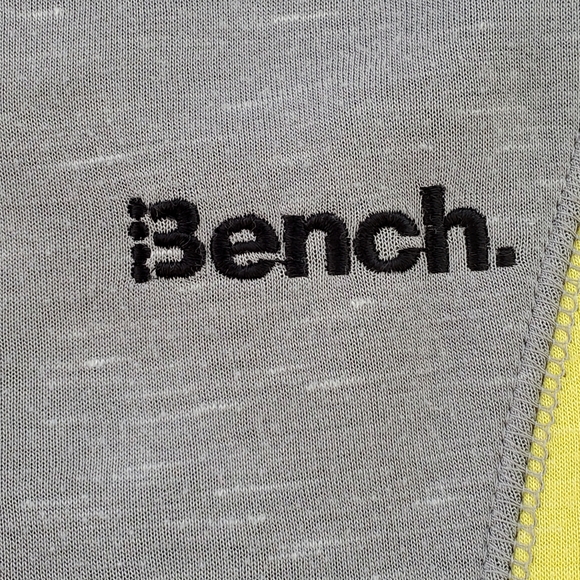 Bench Zip Up Hoodie Women's Size Medium Zip Sweatshirt Colour Block Grey Black - Picture 3 of 16